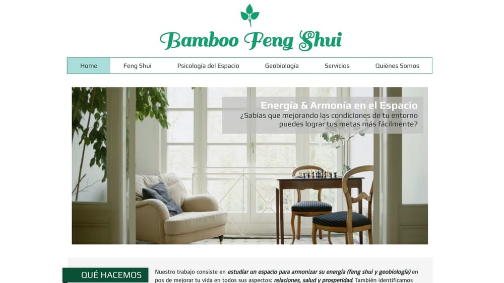 Bamboo FengShui. Energía y Armonía en el espacio